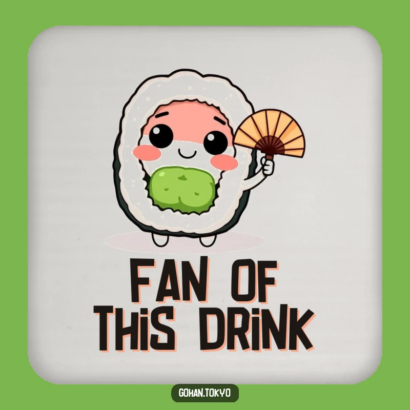 Funny Sushi Roll Coasters: Protect Surfaces with Japanese Charm