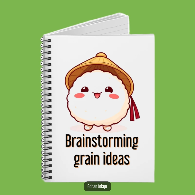 Funny Rice Ball Notebook: Japanese Hat Writer - Creative Funny Gift Journal